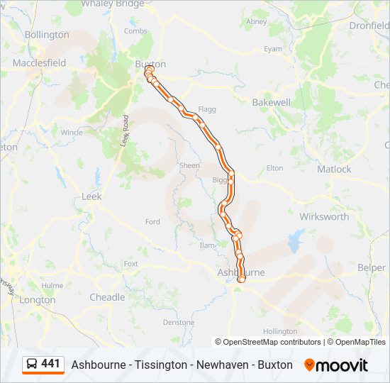 441 Bus Line Map