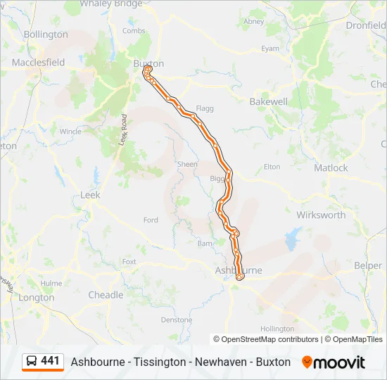 441 Bus Line Map