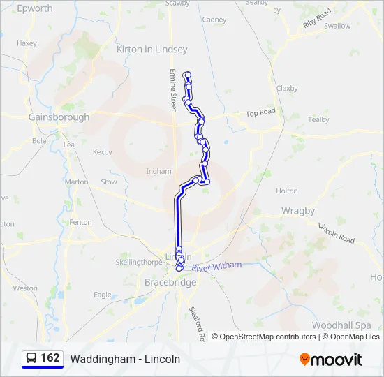 162 Bus Line Map