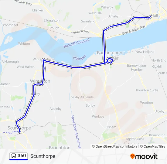 350 Route: Schedules, Stops & Maps - Scunthorpe (Updated)