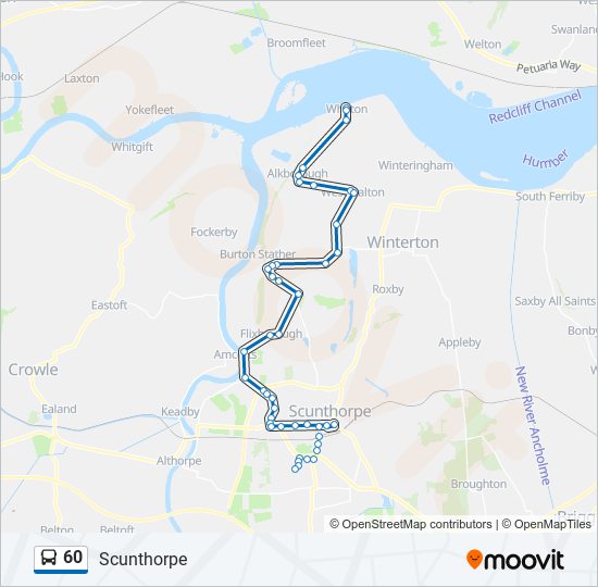 60 Route Schedules, Stops & Maps Scunthorpe (Updated)