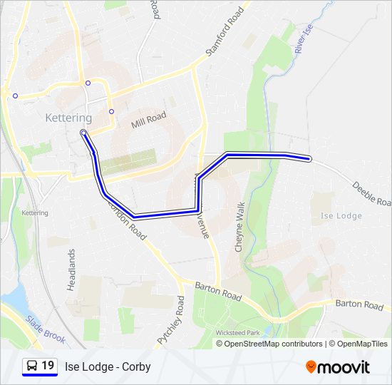 19 Route Schedules, Stops & Maps Kettering (Updated)