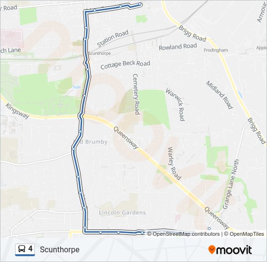 4 Bus Line Map