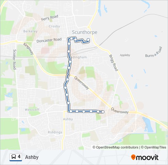 4 Bus Line Map
