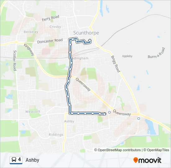 4 Bus Line Map
