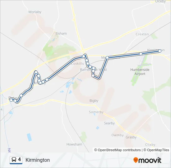 4 Bus Line Map