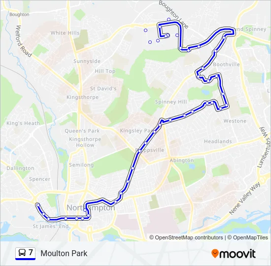 7 Bus Line Map