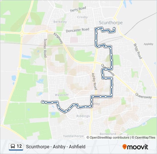 12 Bus Line Map