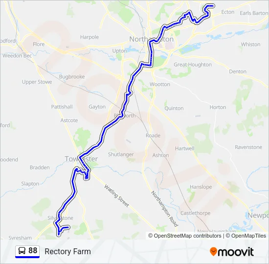 88 Bus Line Map