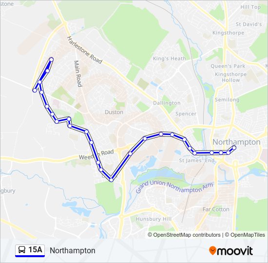 15a Route: Schedules, Stops & Maps - Northampton (Updated)