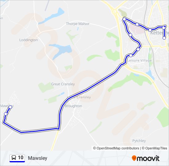 10 bus Line Map