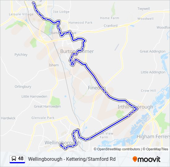 48 bus Line Map