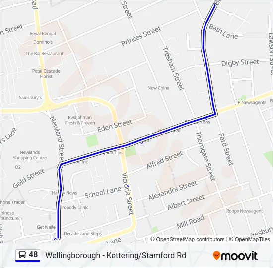48 Bus Line Map