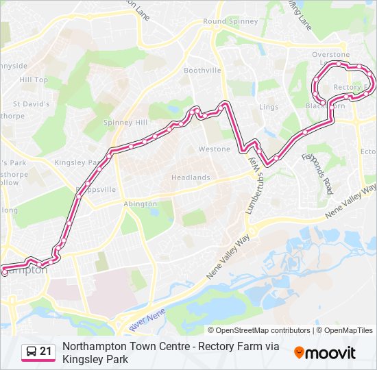 21 Route Schedules Stops Maps Northampton Updated 21-route-schedules-stops-maps-northampton-updated