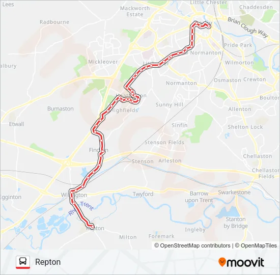 V3 Bus Line Map