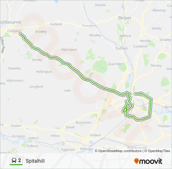 2 Route: Schedules, Stops & Maps - Spitalhill (Updated)