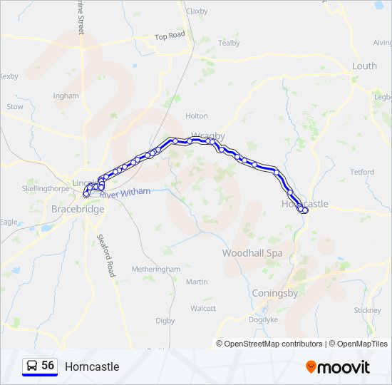 Bus 56 Route Map 56 Route: Schedules, Stops & Maps - Horncastle (Updated)