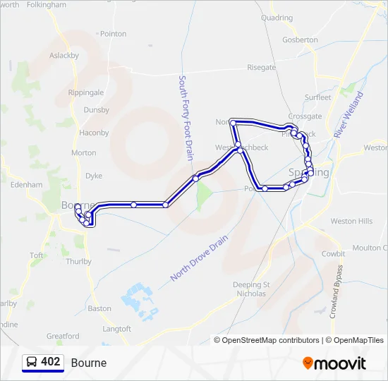 402 Route: Schedules, Stops & Maps - Bourne (Updated)