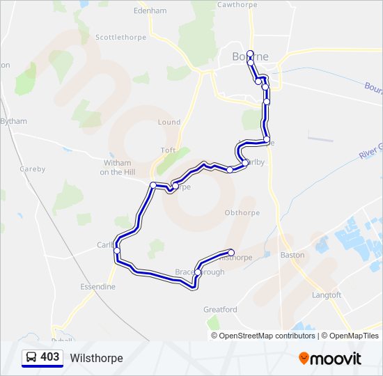 403 Bus Line Map