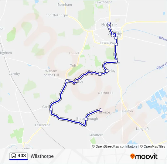 Bus 403 403 Route: Schedules, Stops & Maps - Wilsthorpe (Updated)