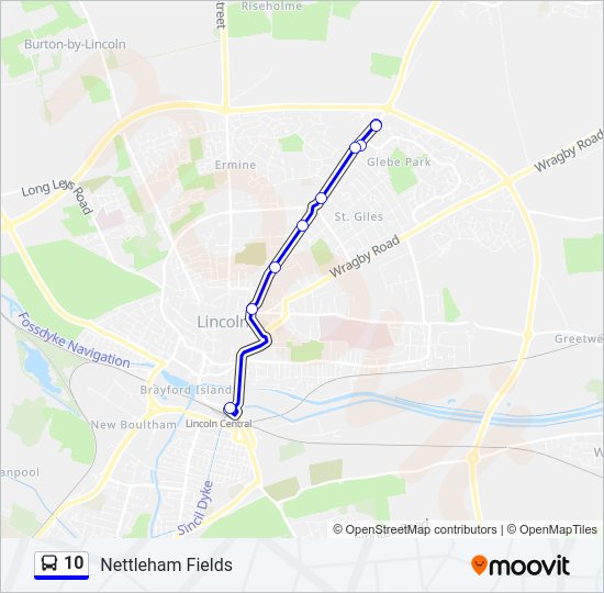 10 Bus Line Map