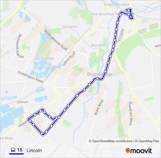 Bus 15 Route Map 15 Route: Schedules, Stops & Maps - Lincoln (Updated)