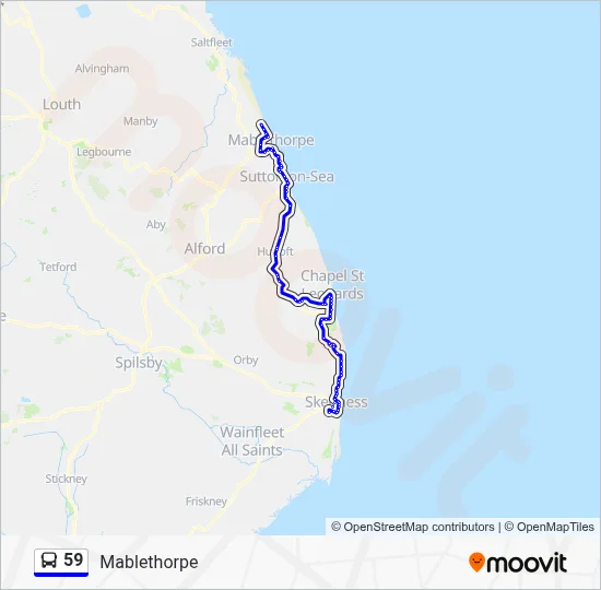 59 Route: Schedules, Stops & Maps - Mablethorpe (Updated)