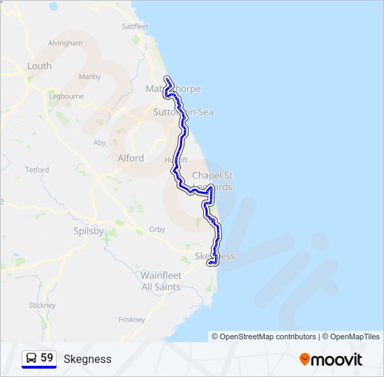59 Bus Line Map
