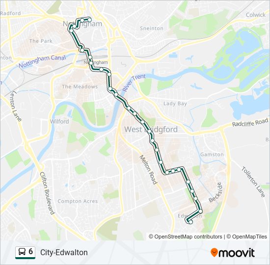 6 Bus Line Map