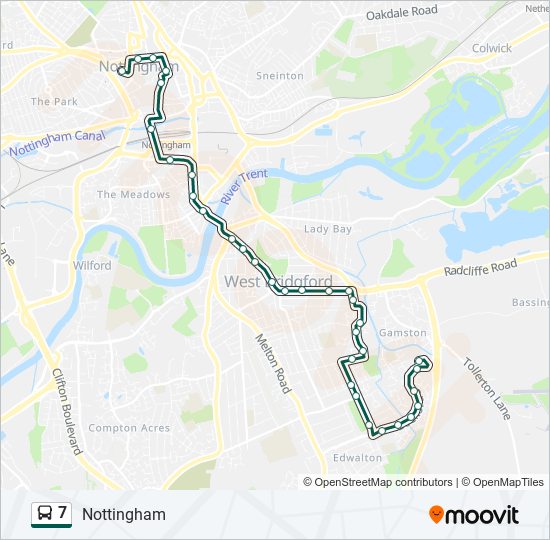 7 Bus Line Map