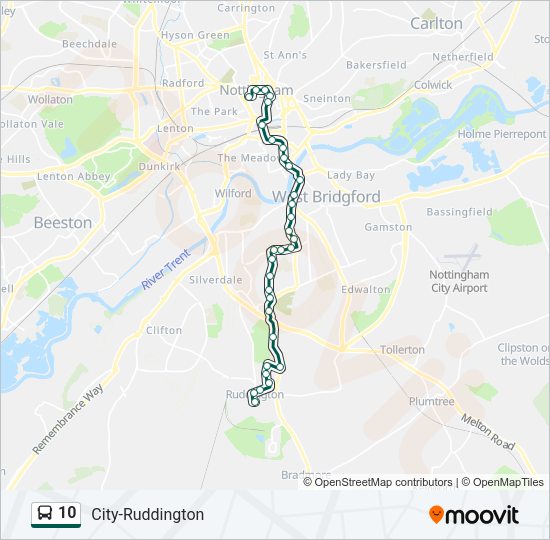 10 Bus Line Map