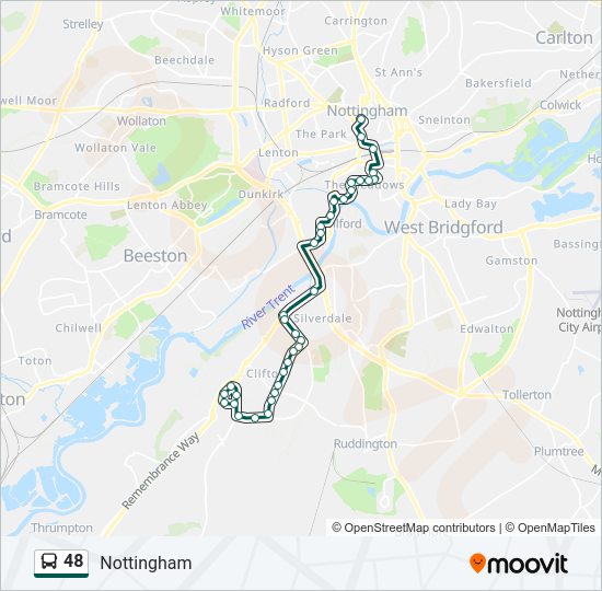 48 Bus Line Map