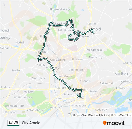 79 Route: Schedules, Stops & Maps - Arnold (Updated)
