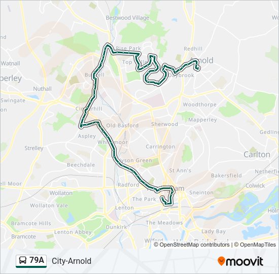 79A Bus Line Map