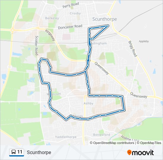 11 Route Schedules Stops And Maps Scunthorpe Updated