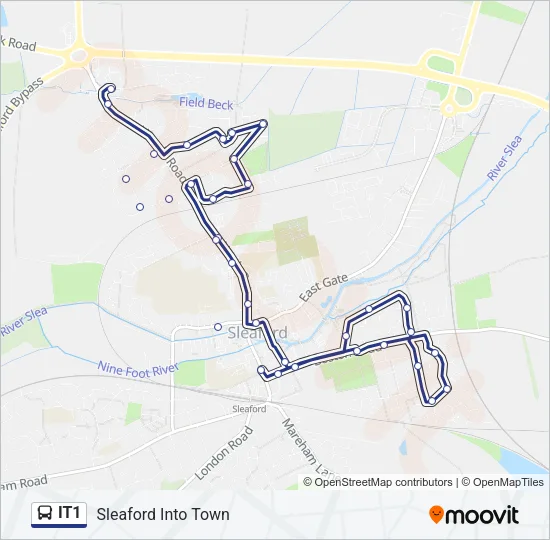 IT1 Bus Line Map