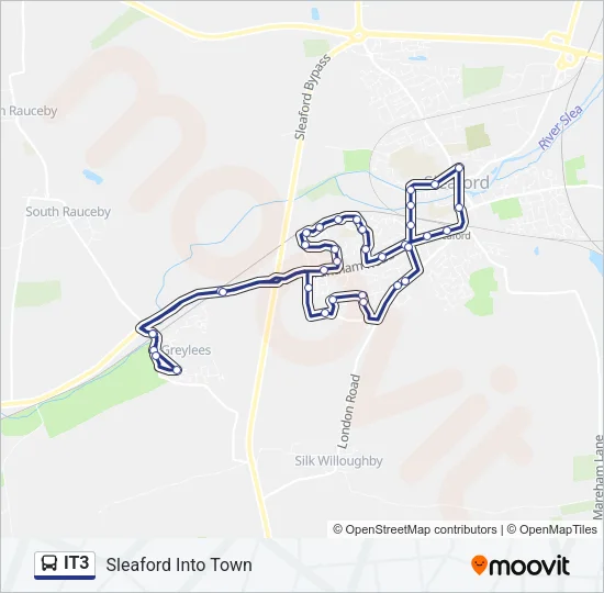 IT3 Bus Line Map