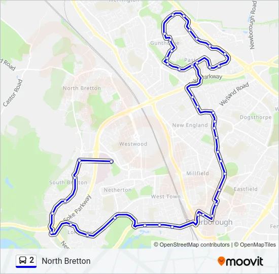 2 Bus Line Map