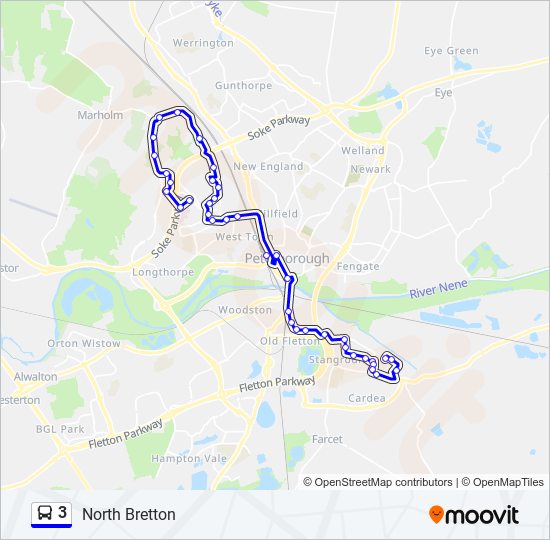 3 bus Line Map