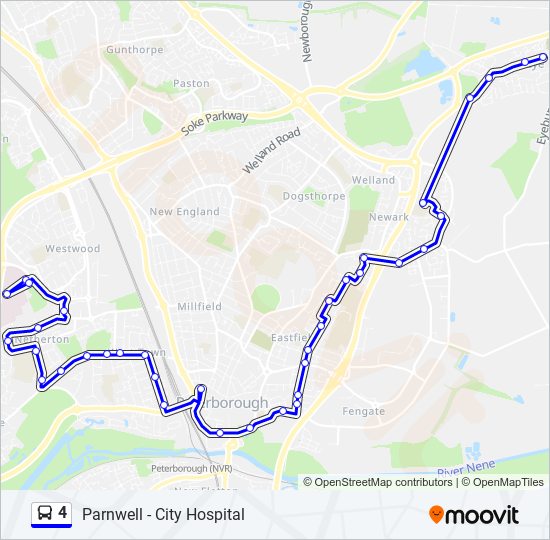 Bus 4 Route Map 4 Route: Schedules, Stops & Maps - Eye (Updated)