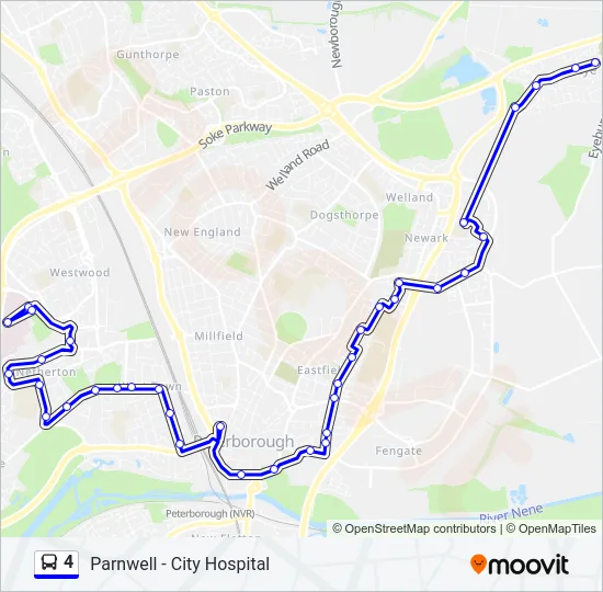 4 Bus Line Map