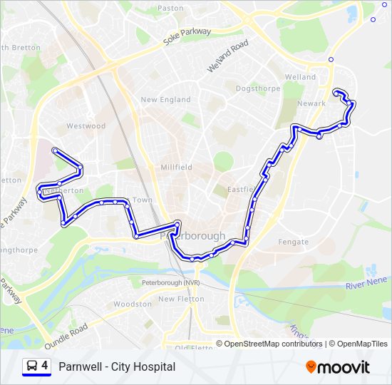 4 Bus Line Map