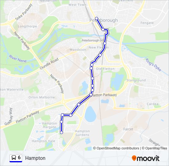 6 bus Line Map