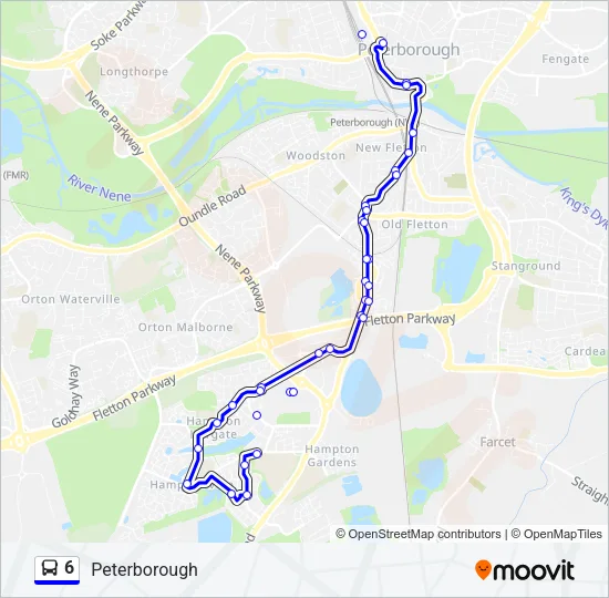 6 Bus Line Map
