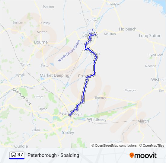 37 Bus Line Map