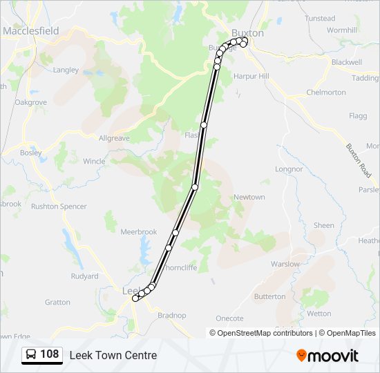 108 Bus Line Map