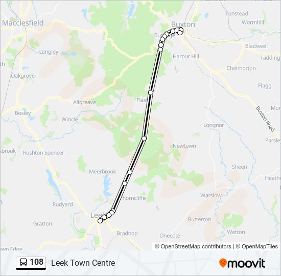 108 bus Line Map