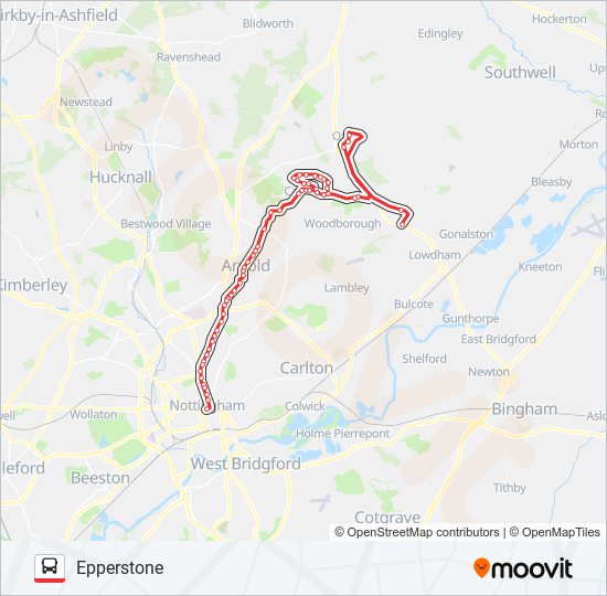 calverton Route Schedules, Stops & Maps Epperstone (Updated)