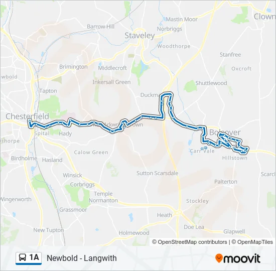 1A Bus Line Map