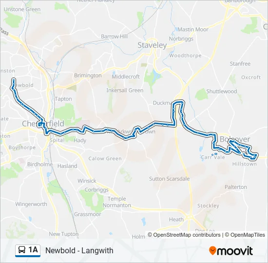 1A Bus Line Map